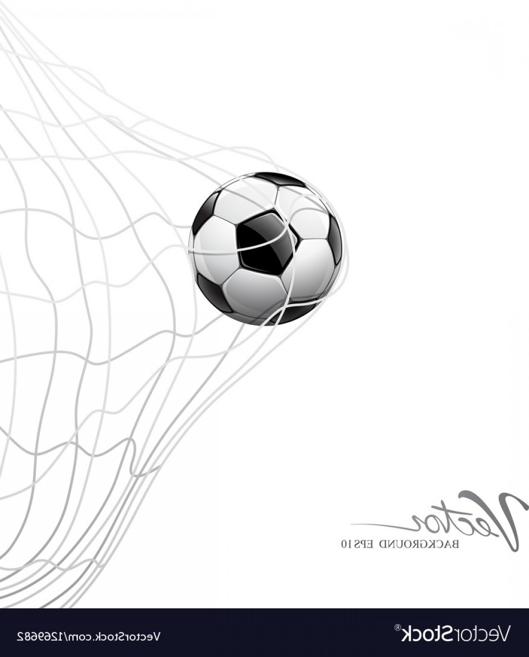 1044x1296 Soccer Ball In Net On Goal Vector Soidergi