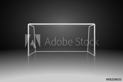 500x334 Soccer Goal, Vector