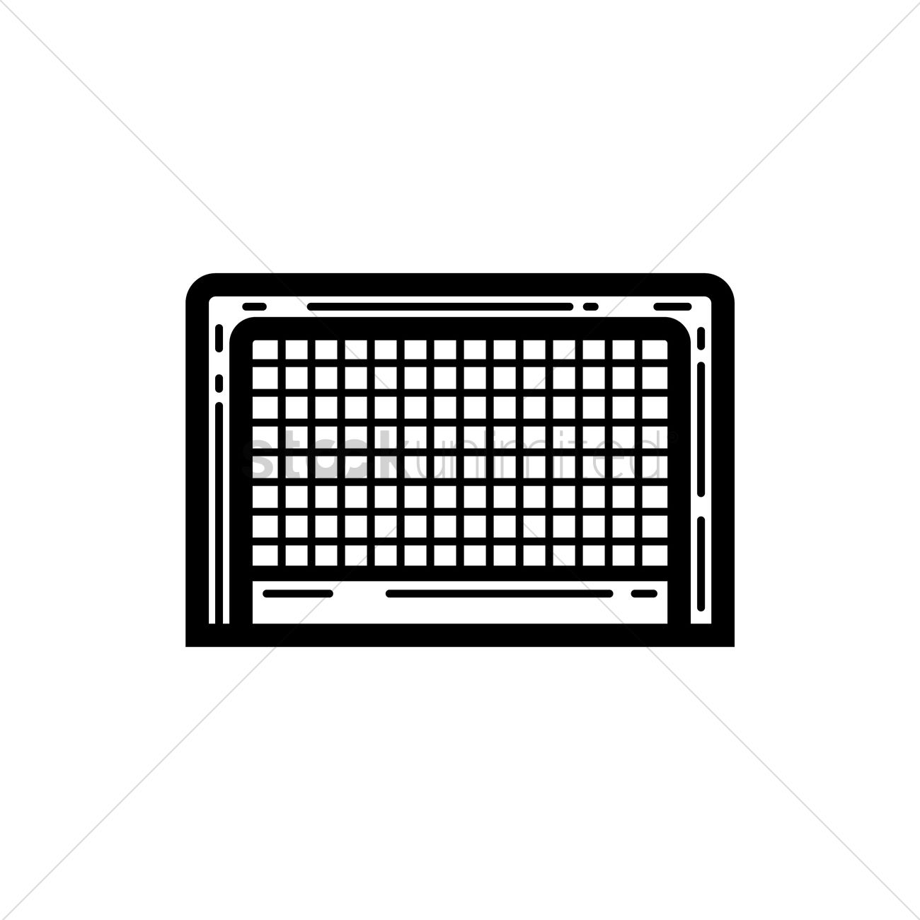 1300x1300 Soccer Goal Vector Image