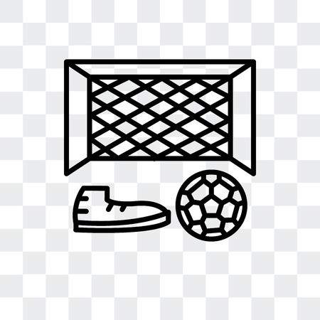 450x450 Soccer Goal Vector Icon Isolated On Transparent Background, Soccer