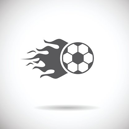 Soccer Icon Football Fire Silhouette Vector Stock Vectors 416x416 Soccer Icon Football Fire Silhouette Vector Stock Vectors