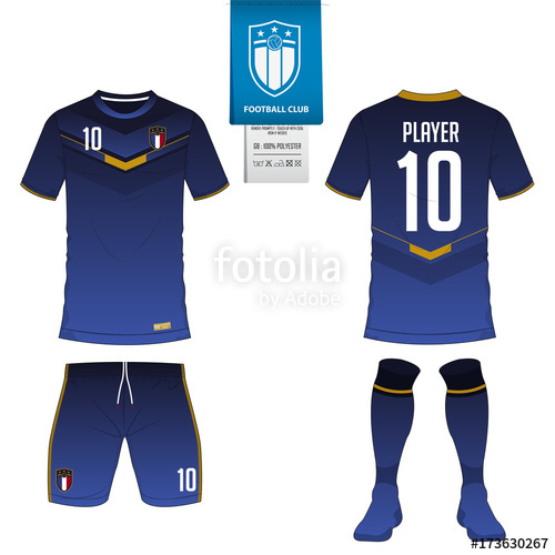 500x500 Soccer Jersey Or Football Kit, Short, Sock Template For Sport Club