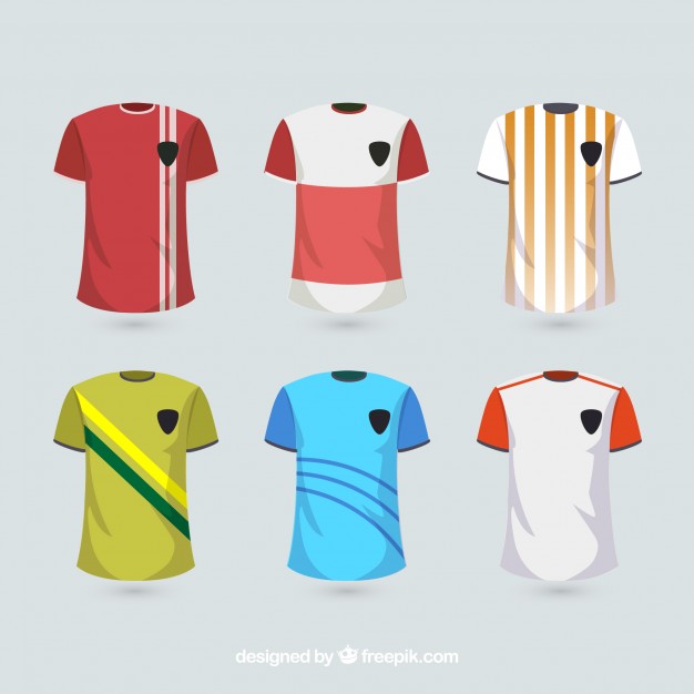 626x626 Soccer Uniform Shirts Vector Free Download