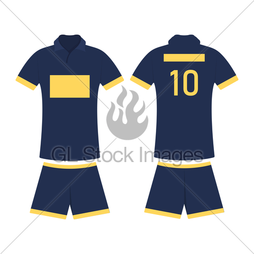 500x500 T Shirt Sport Design Template For Soccer Jersey, Vector I Gl