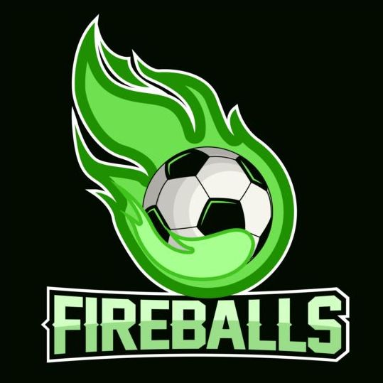 Flame With Soccer Logos Vector Free Download 539x539 Flame With Soccer Logos Vector Free Download
