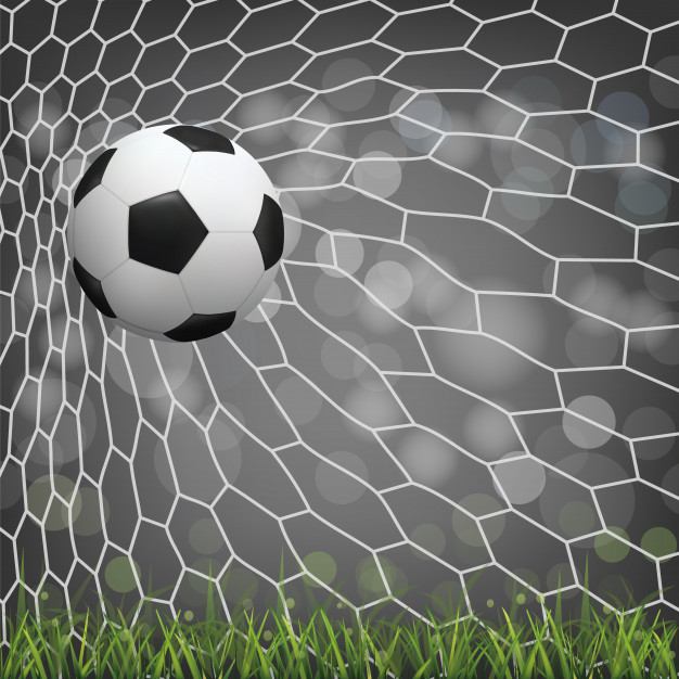 Soccer Ball In Soccer Net And Light Blurred Bokeh Background 626x626 Soccer Ball In Soccer Net And Light Blurred Bokeh Background