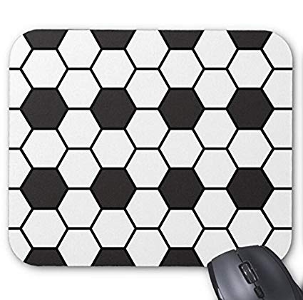 425x421 Mousepad Soccer Pattern Vector Print Mouse Mat