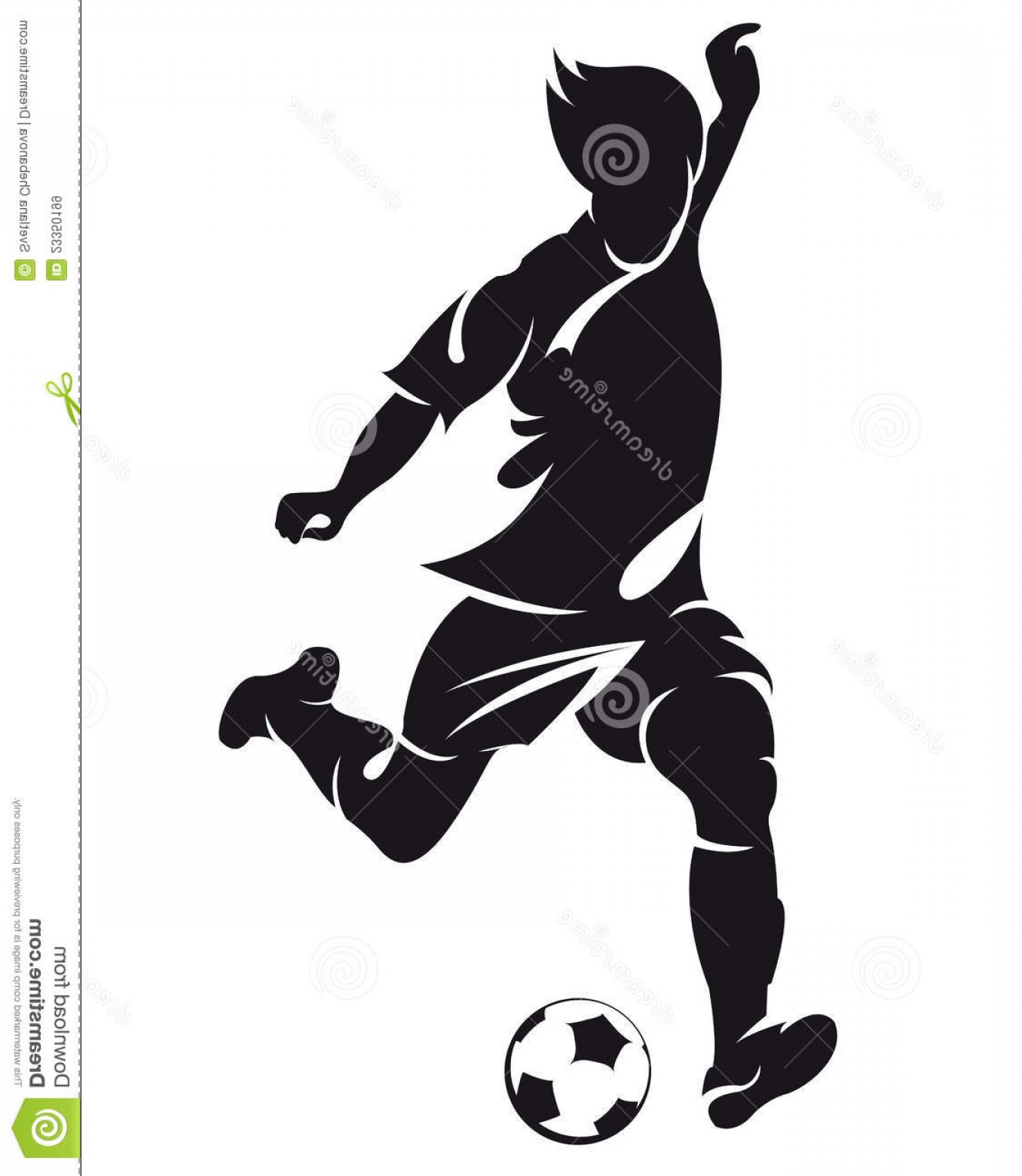 1356x1560 Royalty Free Stock Images Vector Football Soccer Player Silhouette