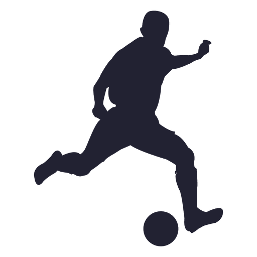 512x512 Soccer Player Silhouette Figure