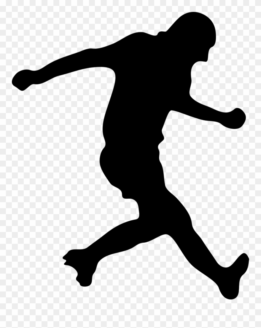 880x1103 Soccer Player Silhouette Free Vector