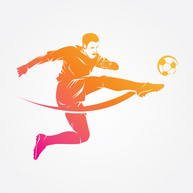626x626 Soccer Player Logo Vector Silhouette Vector Premium Download