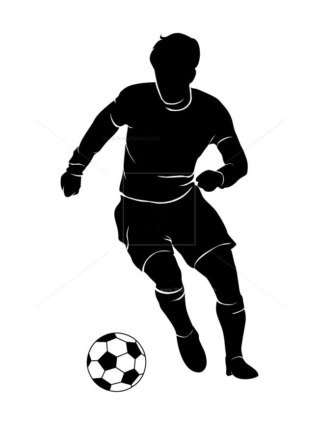 Soccer Player Vector At Collection Of Soccer Player