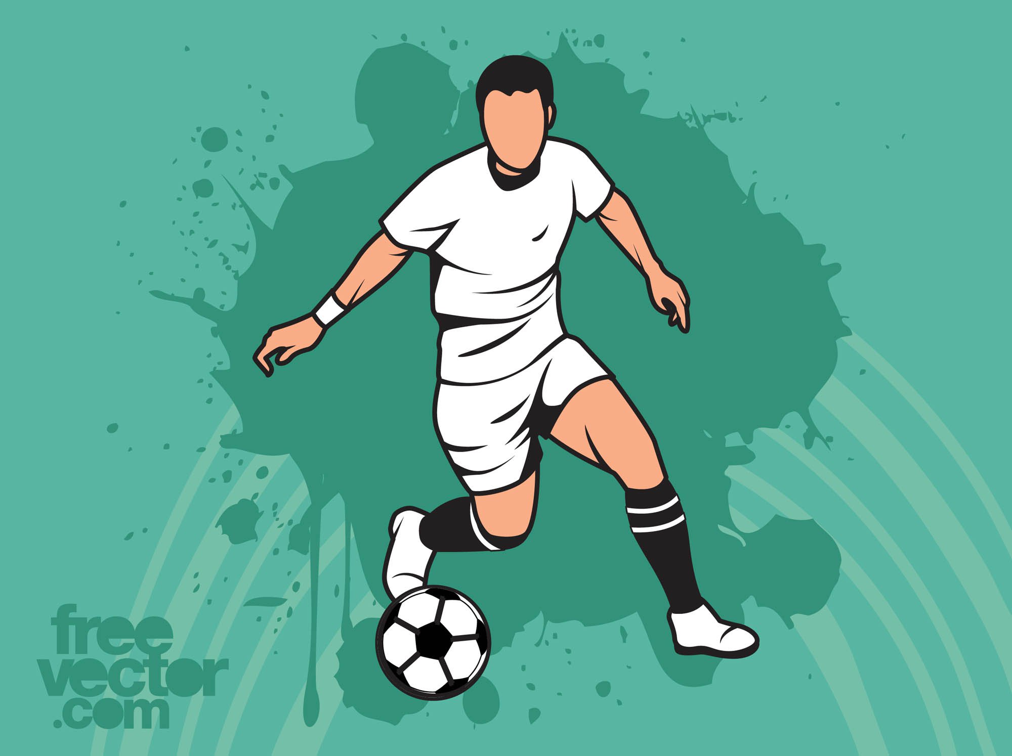 2000x1495 Football Action Vector Art Graphics
