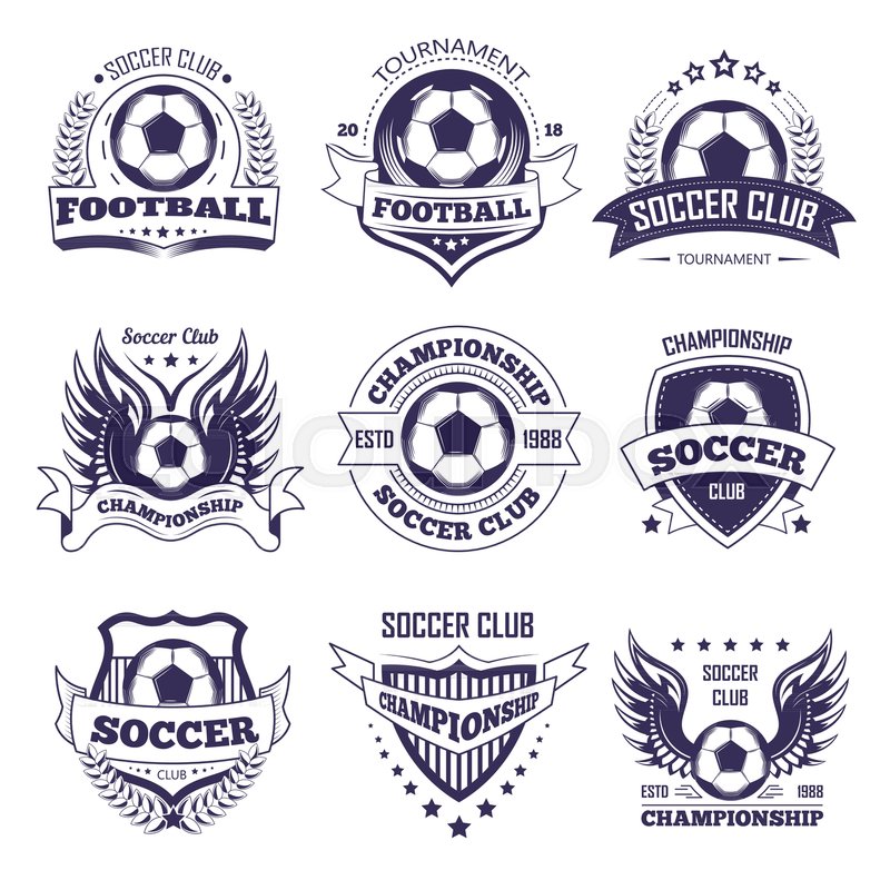 800x800 Soccer Club Or Football League Stock Vector Colourbox
