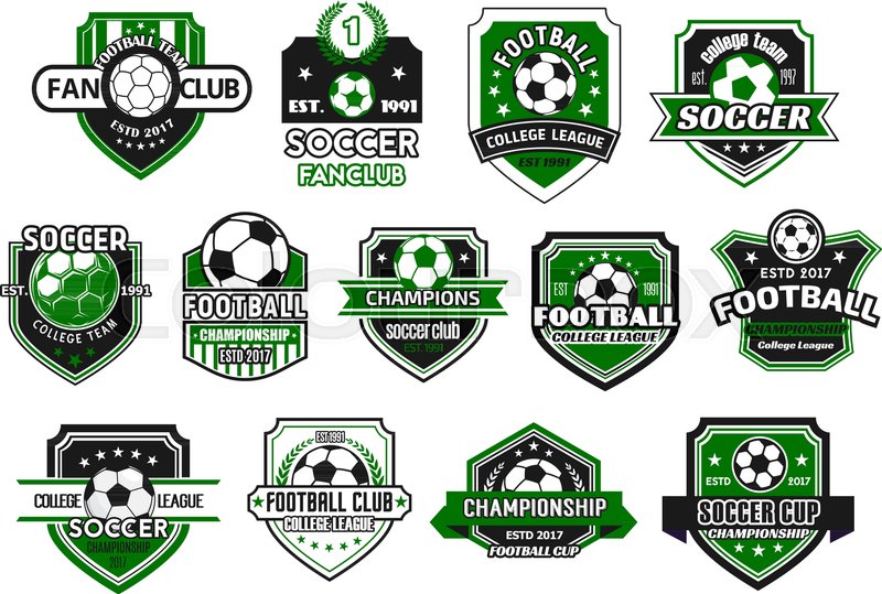 800x539 Soccer Sport Club And Football Team Stock Vector Colourbox