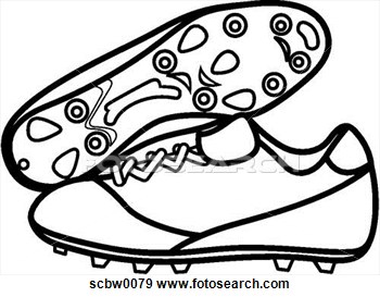 350x273 Soccer Shoes Clipart