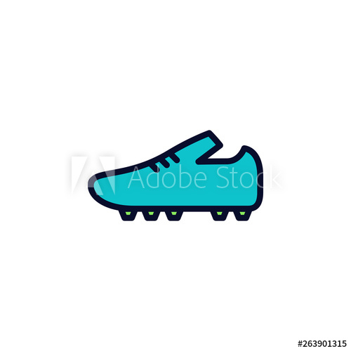 500x500 Soccer Shoes Icon Vector Illustration In Filled Style For Any