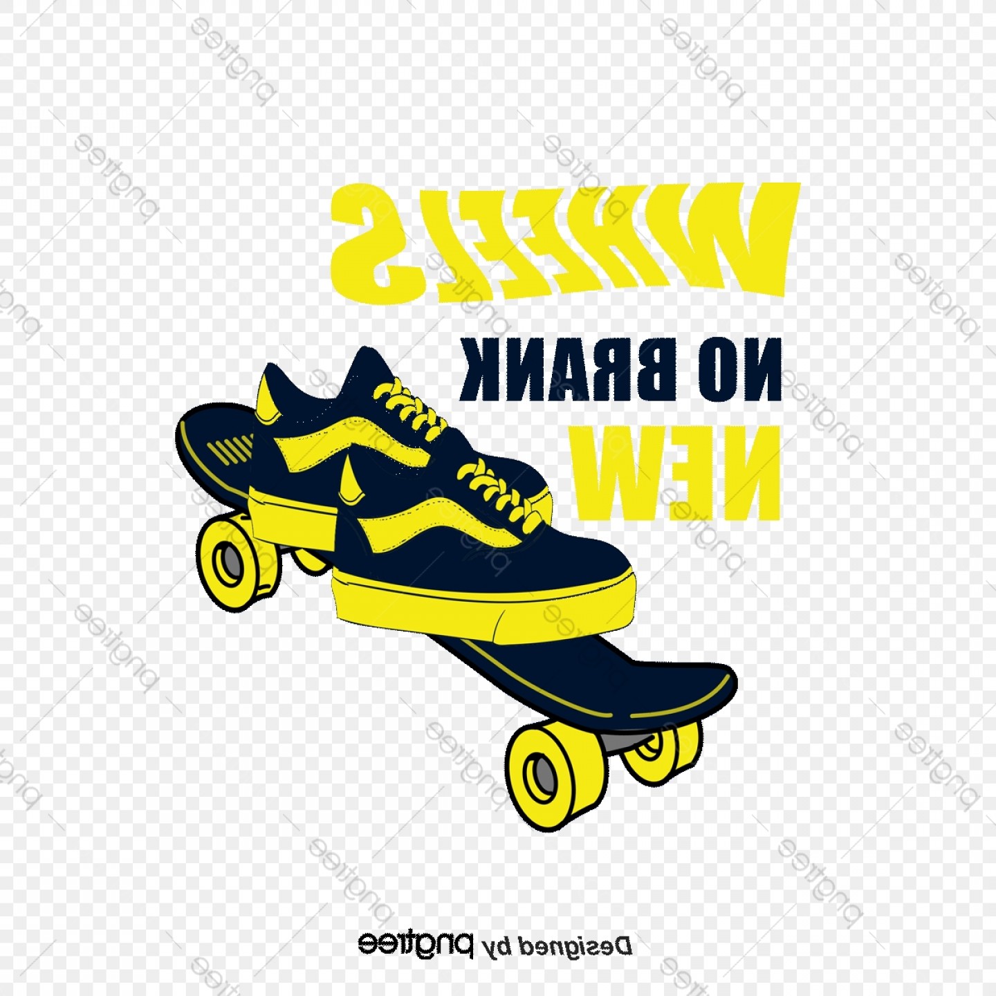 1440x1440 Sports Shoes Vector Printing On Skateboard Wallkeeper
