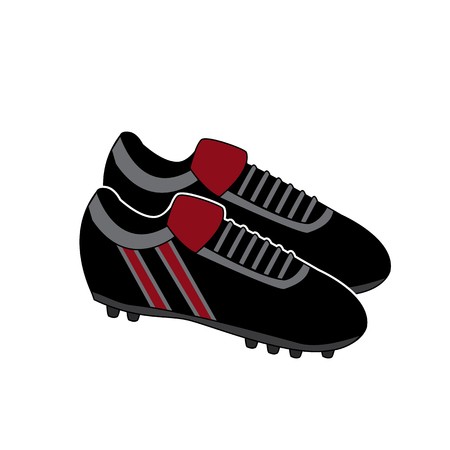450x450 Football Boots Soccer Shoes Illustration Vector Royalty Free