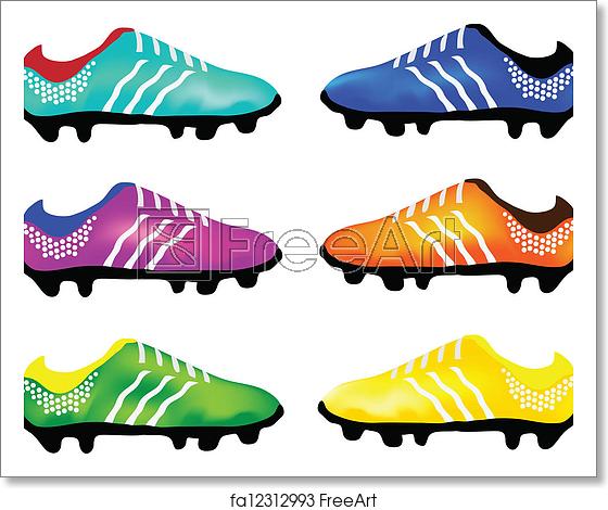 Soccer Shoes Vector at Vectorified.com | Collection of Soccer Shoes ...