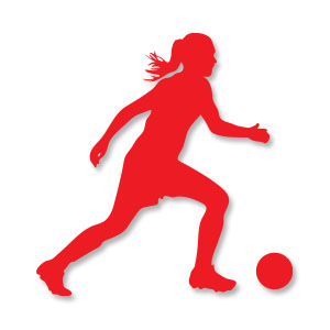 300x300 Free Vectors Girl Soccer Silhouette