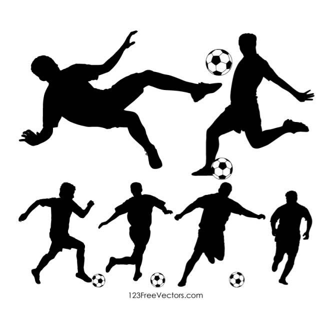660x660 Soccer Player Silhouettes