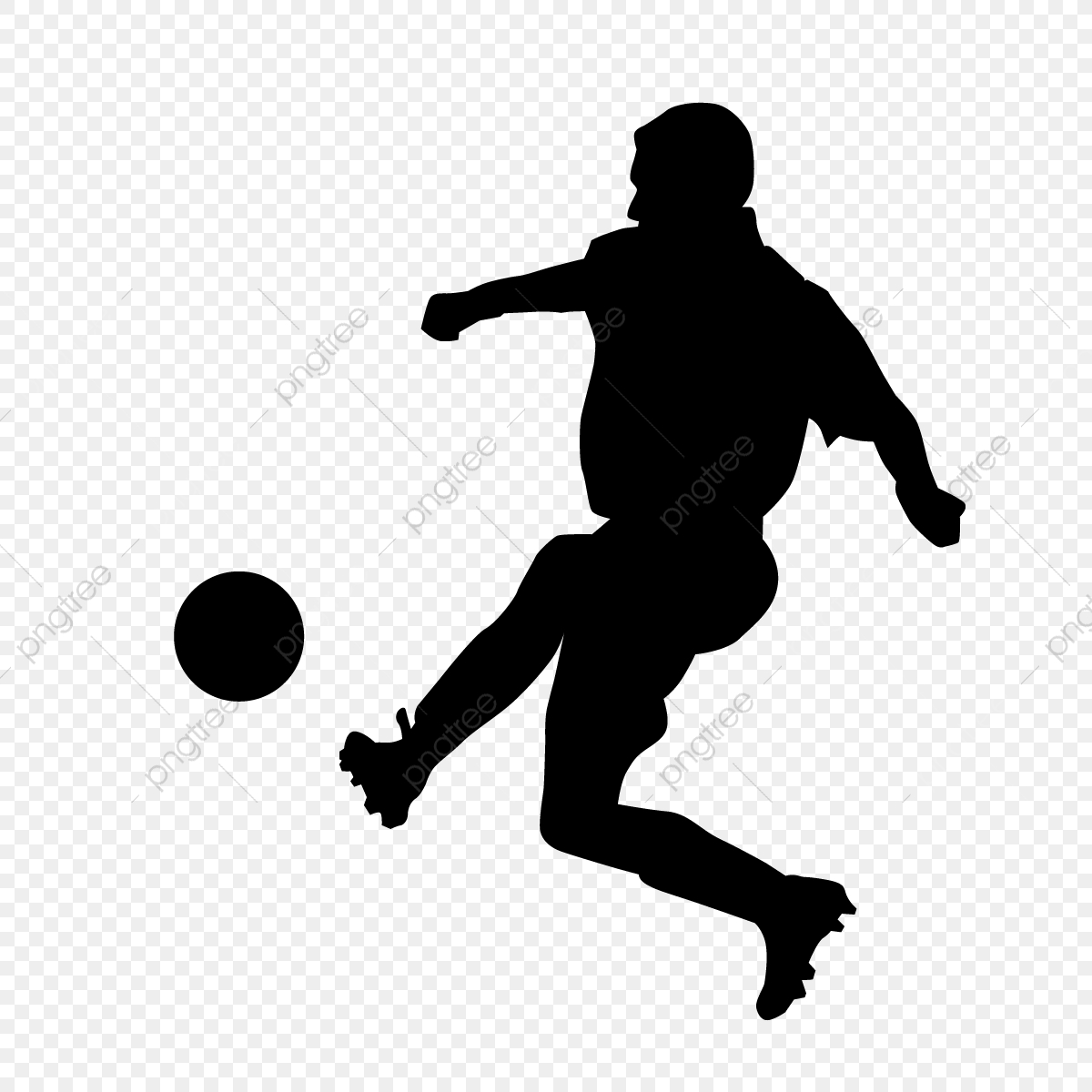 1200x1200 Soccer Player Kicking The Ball, Soccer Player, Silhouette, Soccer