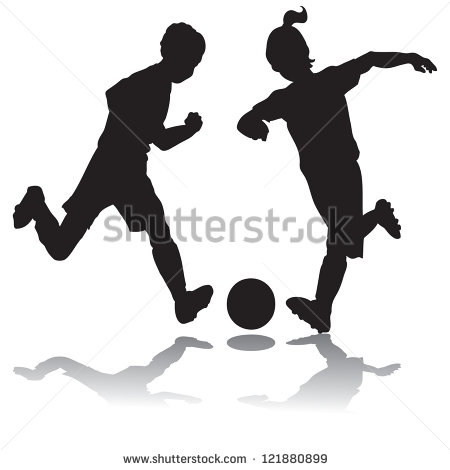 450x470 Boy Playing Soccer Silhouette