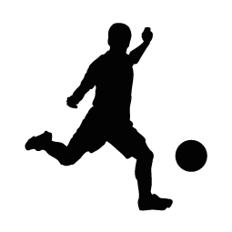 255x255 Soccer Silhouettes Silhouettes Of Soccer Free
