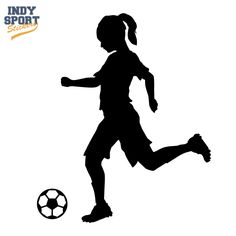 236x236 Huge Collection Of 'girl Playing Soccer Silhouette' Download More