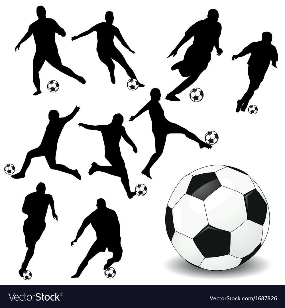 Soccer Silhouette Vector Free at Vectorified.com | Collection of Soccer Silhouette Vector Free ...