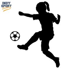 236x236 Collection Of 'girl Soccer Silhouette' Download More Than