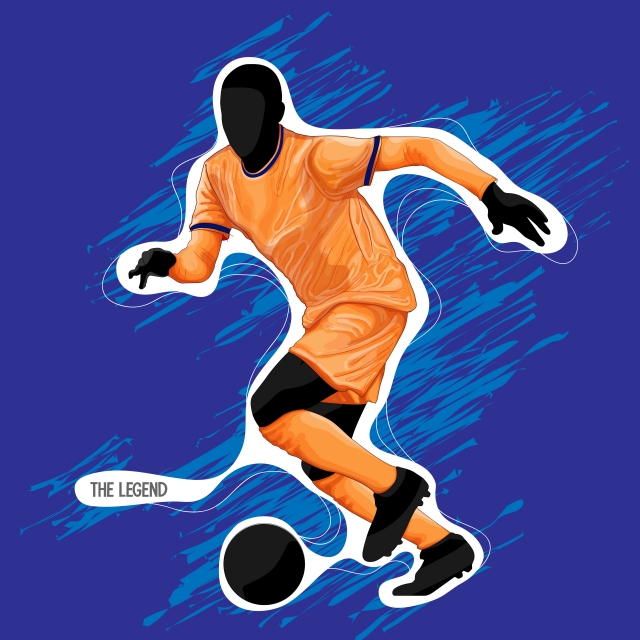 640x640 Football Soccer Silhouette Paint, Soccer, Player, Football Png