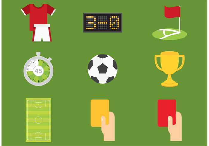700x490 Soccer Vector Icons
