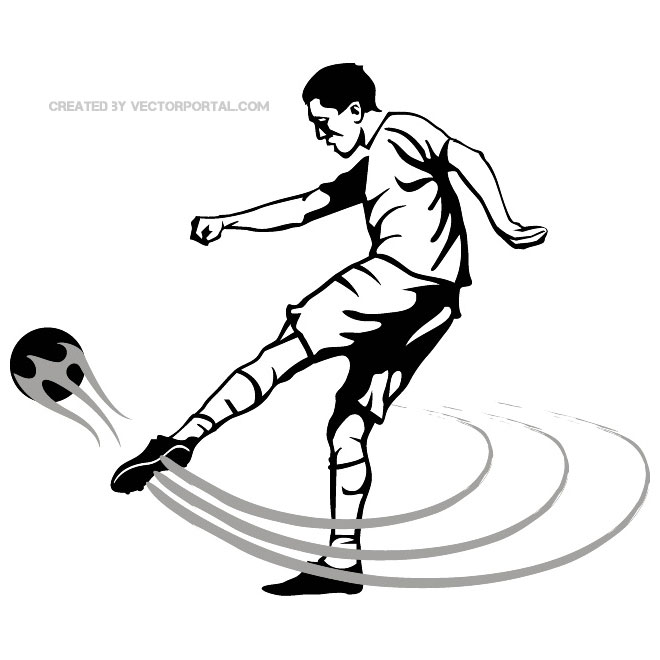660x660 Soccer Volley Shot Image Free Vector Free Vectors Ui Download