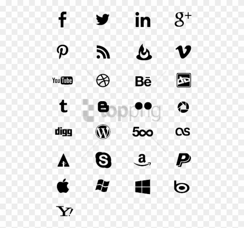 840x784 Free Png Social Icons Vector