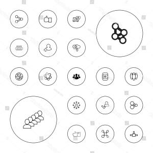 300x300 Social Media Round White Icons Alphabetical Order Vector Handandbeak