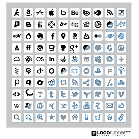 460x460 Free Vector Social Media And Web Icons Logorunner Design