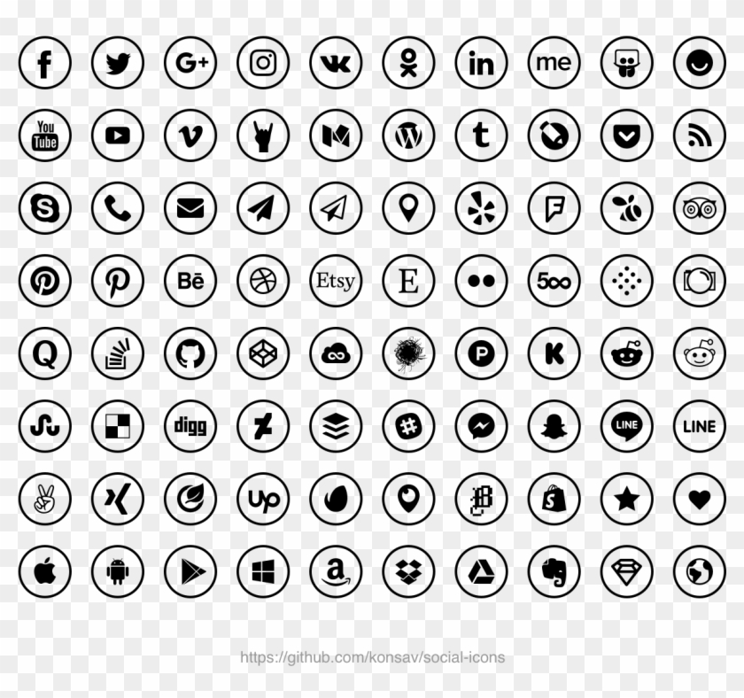 Social Icons Vector Free at Vectorified.com | Collection of Social ...