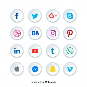 338x338 Rounded Social Media Icons Buttons Jam Ideas Social Media
