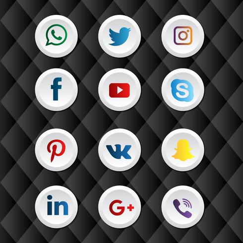 490x490 Social Media Buttons