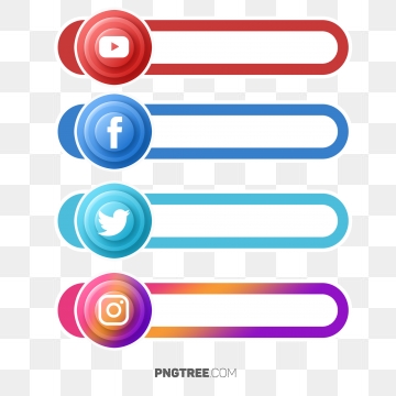 360x360 Social Media Buttons Png, Vector, And Clipart