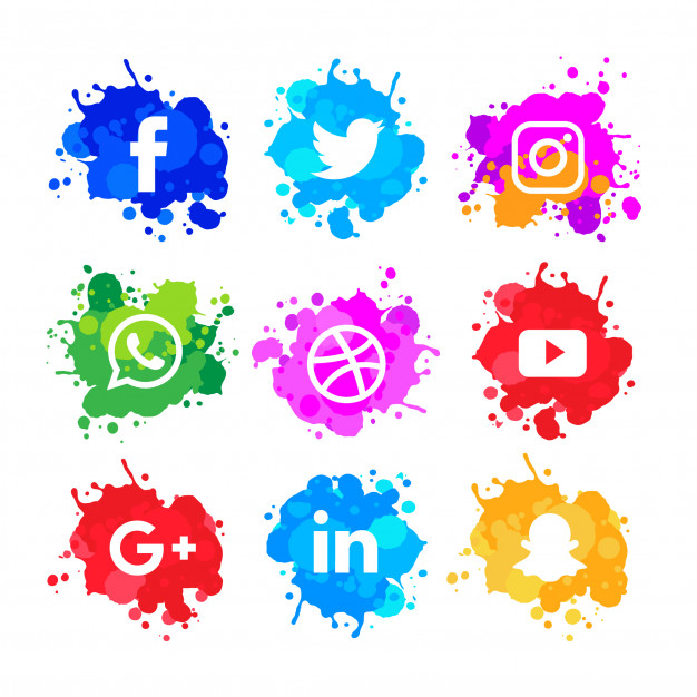 Modern Watercolor Slash Social Media Icons Pack Vector Free Download 626x626 Modern Watercolor Slash Social Media Icons Pack Vector Free Download