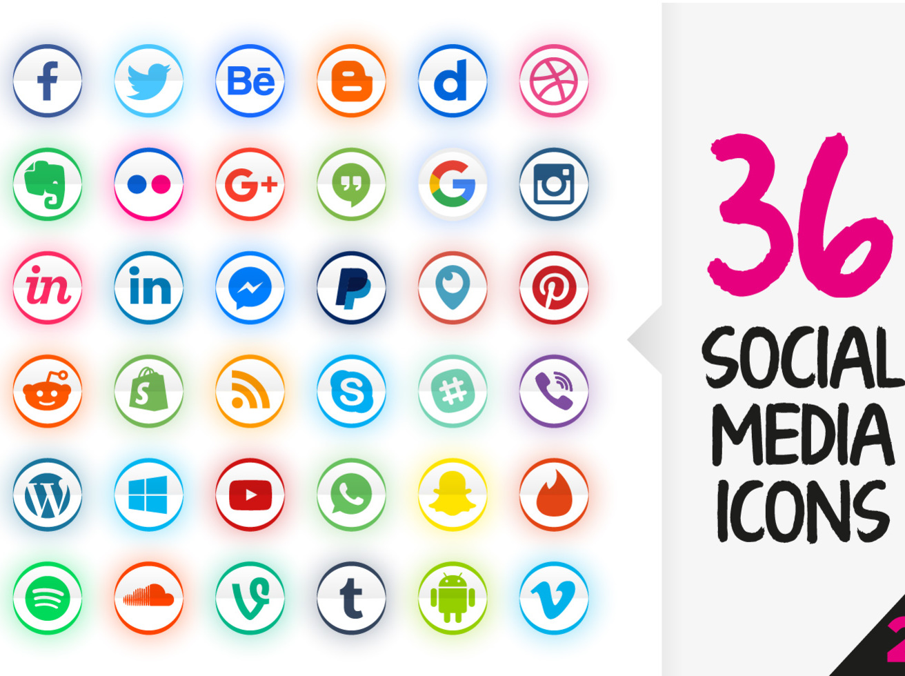 Social Media Icons Pack Free Vector Art Graphics 1312x980 Social Media Icons Pack Free Vector Art Graphics