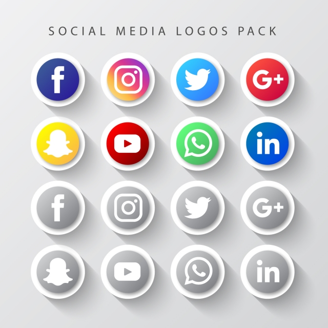 Social Media Icons Set, Social Media Logo Pack Free Vector, Social 640x640 Social Media Icons Set, Social Media Logo Pack Free Vector, Social