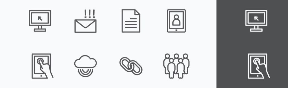 964x296 Free Social Media Icons Old Bottle Crowns Icon Set