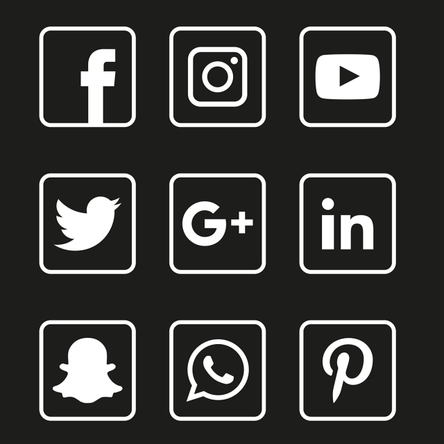 640x640 Social Media Icons Set, Social, Media, Icon Png And Vector