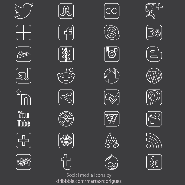 600x600 Free Free Vector Social Media Thn Set Files, Vectors