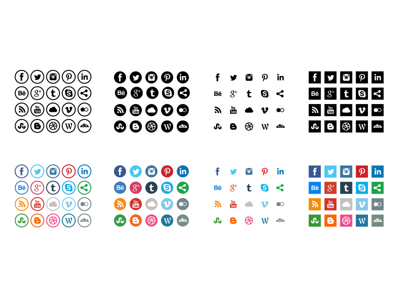 800x600 Free Social Media Icons Design Inspiration Social Media Icons
