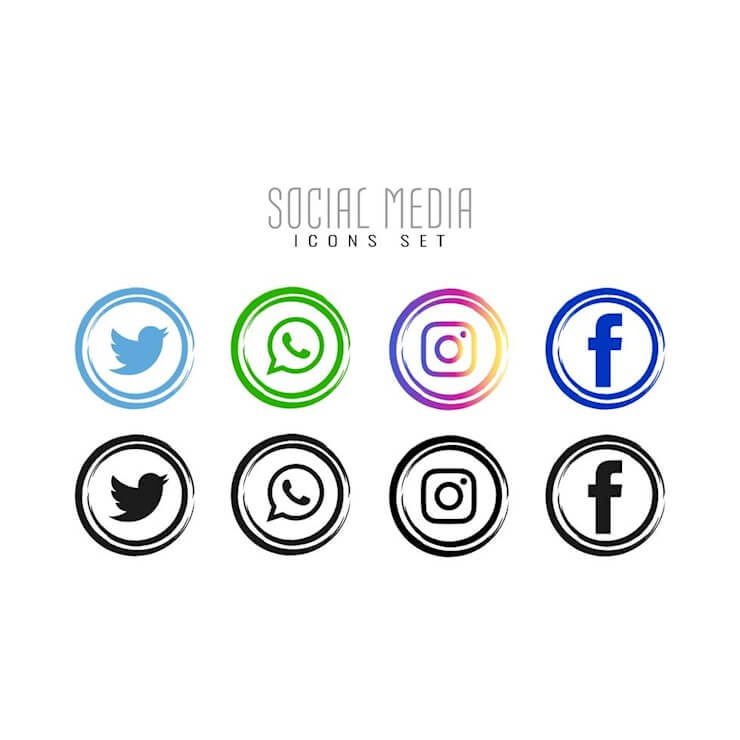 740x740 Fantastic Free Social Media Icon Sets For Your Website